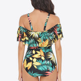 Zelda Botanical Print One-Piece Swimsuit - VibeSoothe