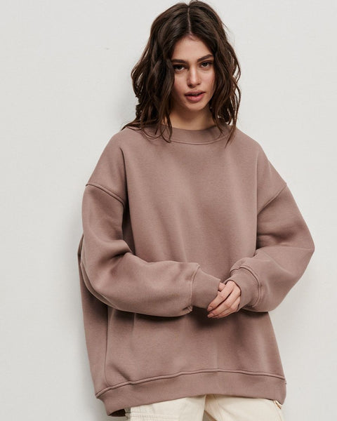 Solid Color Loose Sweater European And American