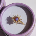  Bague Opale Soleil Or-Violet