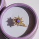  Gold-Purple Sun Opal Ring