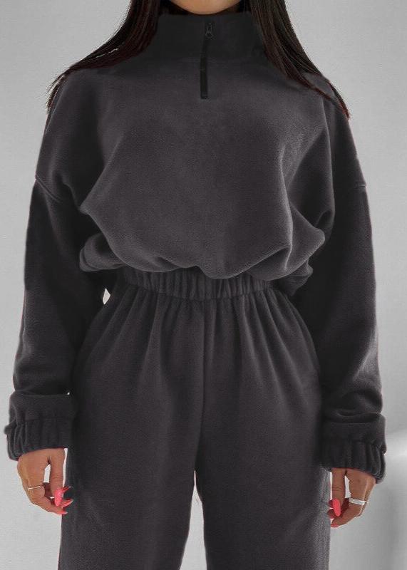 Luxe Fleece Zip-Up Lounge Set