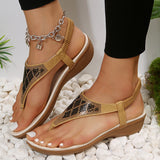 Rhinestones Thong Sandals - VibeSoothe