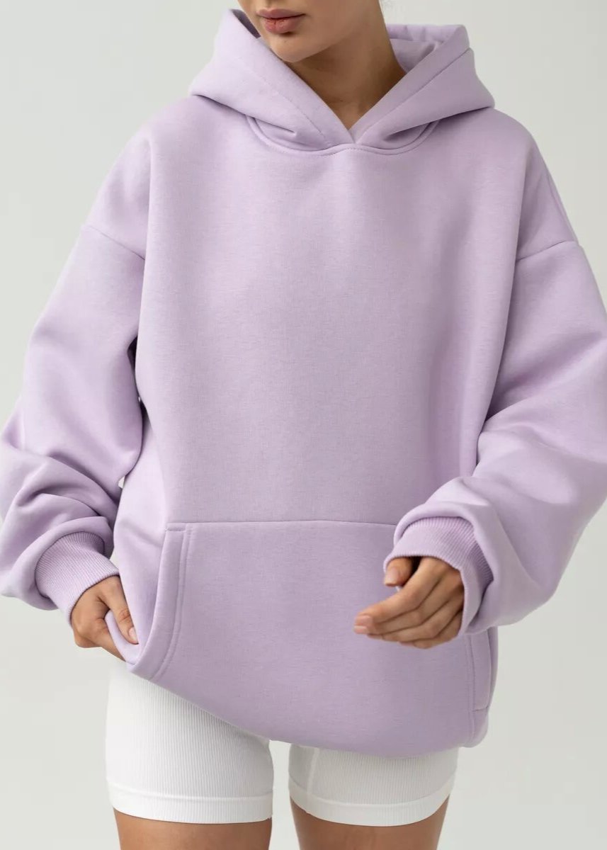 Vibrant Pink Oversized Hooded Sweatshirt