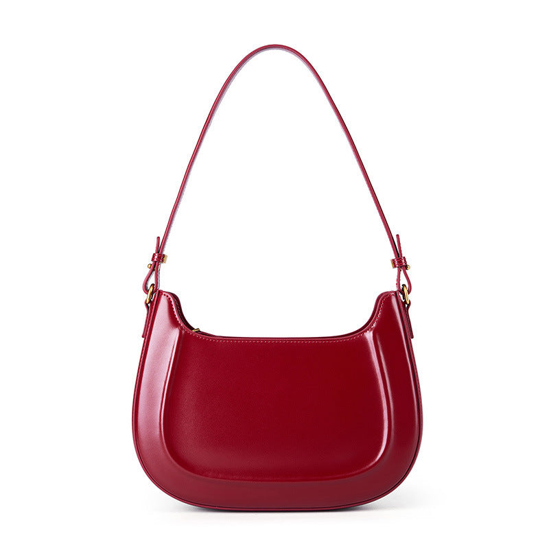 Crimson-Allure Shoulder Bag - VibeSoothe