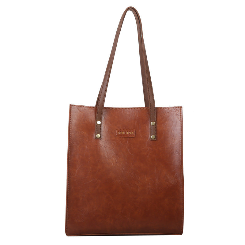 Western-Style All-Matching Shoulder Tote Bag