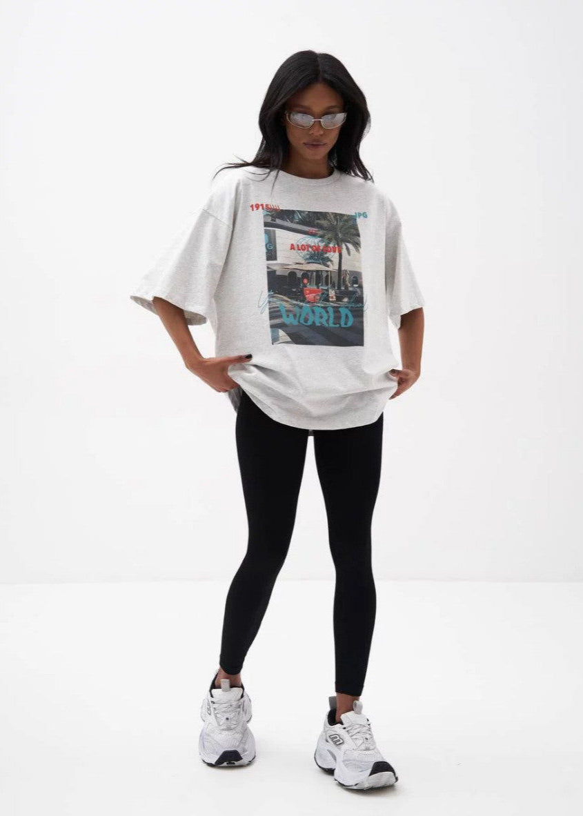 Palm Street Graphic Oversized Tee