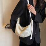 Woven-Style Shoulder Bag - VibeSoothe