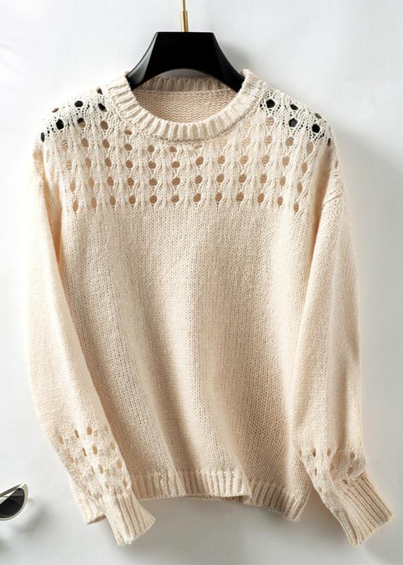 Pull en maille creuse - Pull col rond