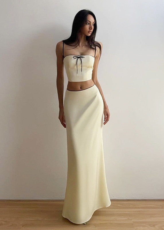 Soleia Satin Maxi Skirt Set