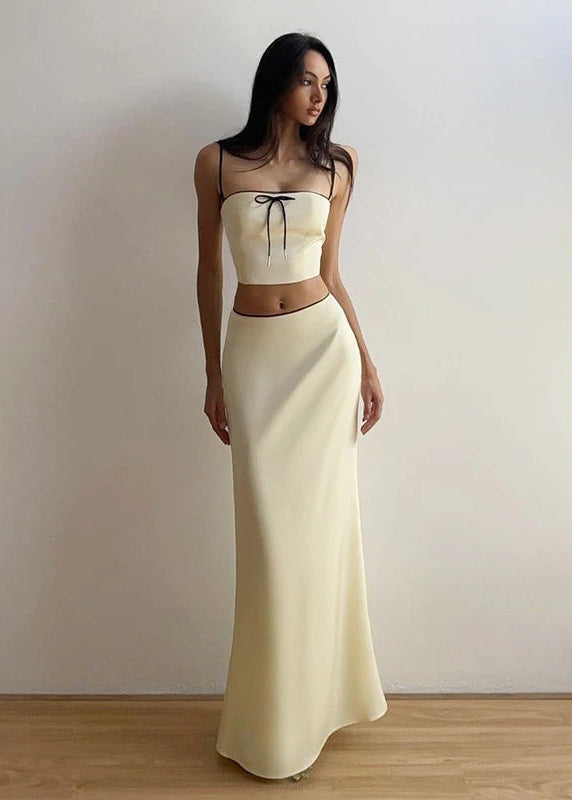 Soleia Satin Maxi Skirt Set