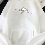 Women's Hooded Sweatshirt Polyester Fiber Sweater - VibeSoothe