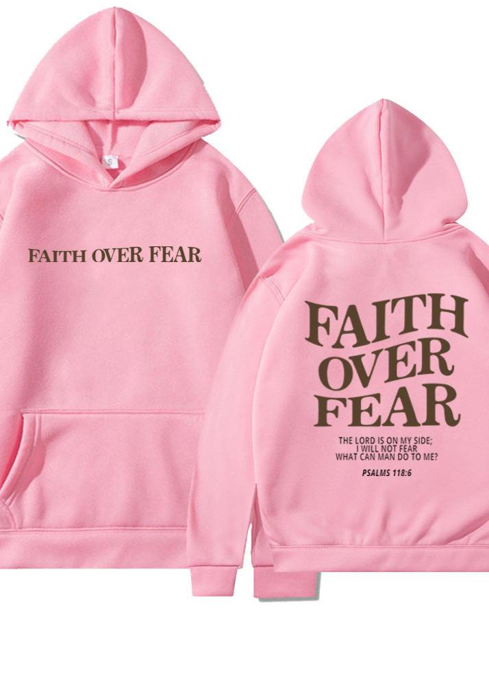 Faith Over Fear Unisex Printed Hoodie