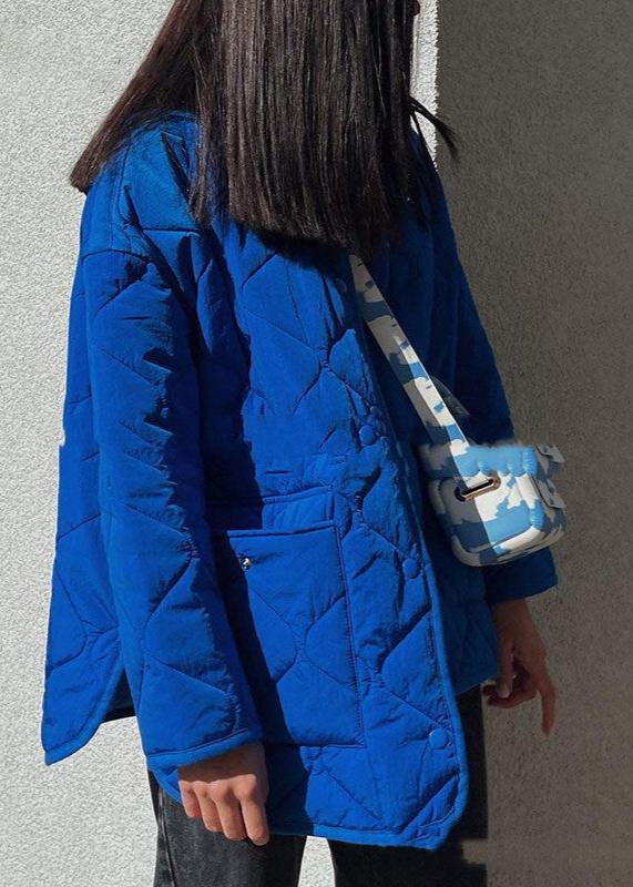 Veste matelassée oversize en bleu électrique