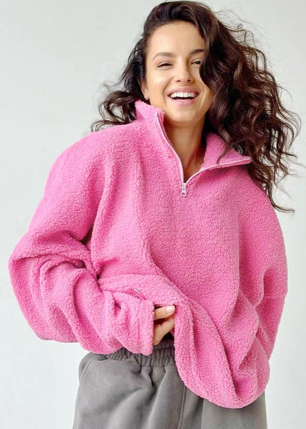 Knitted Lamb Fleece Pullover Sweater - VibeSoothe