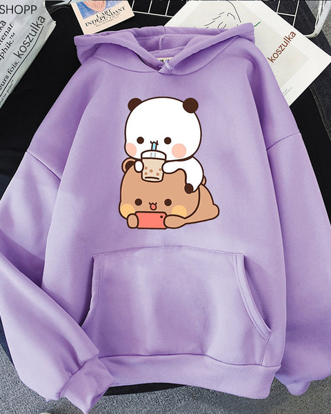 Bubu And Dudu Hoodies For Women Aesthetic Graphic Fun Kawaii - VibeSoothe