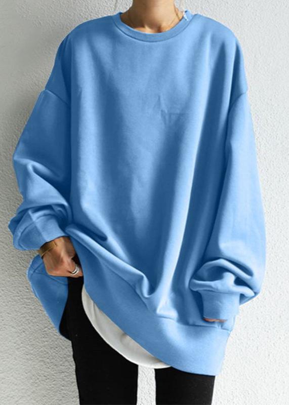 Women's Pullover Round Neck Loose Sweater - VibeSoothe