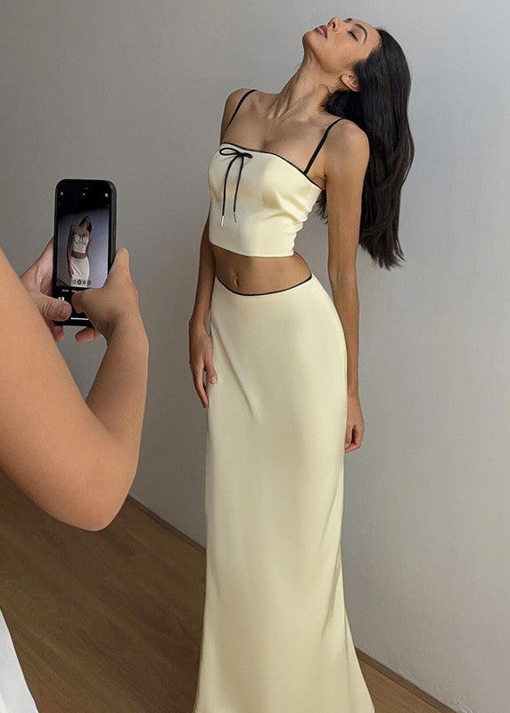 Soleia Satin Maxi Skirt Set