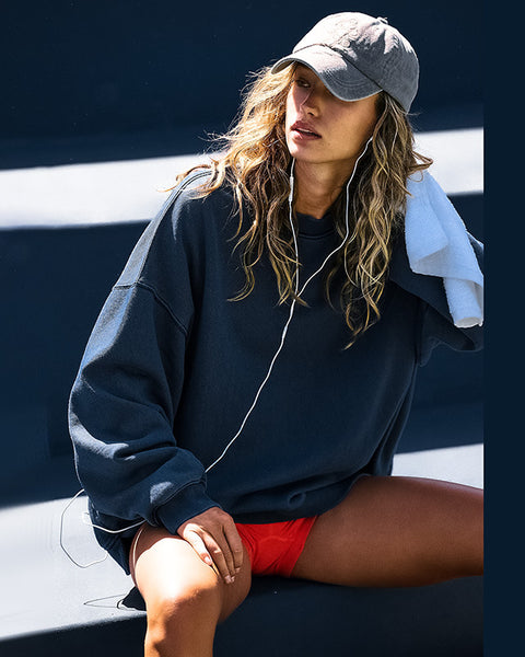 European And American Loose Basic Sports Sweater