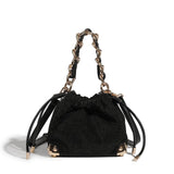 Chic-Chain Velvet Crossbody Bag - VibeSoothe