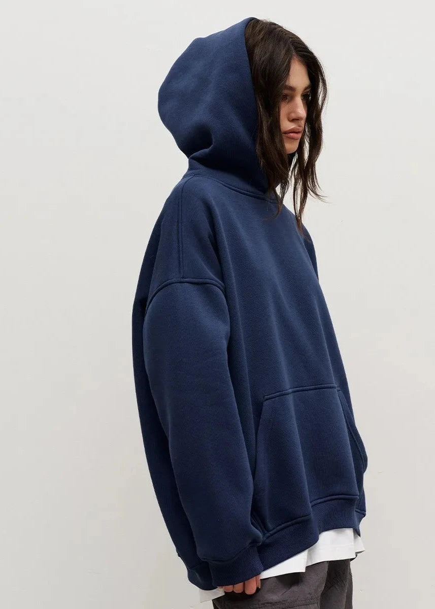 Gezellige oversized hoodie - Boyfriend-stijl met polarfleece