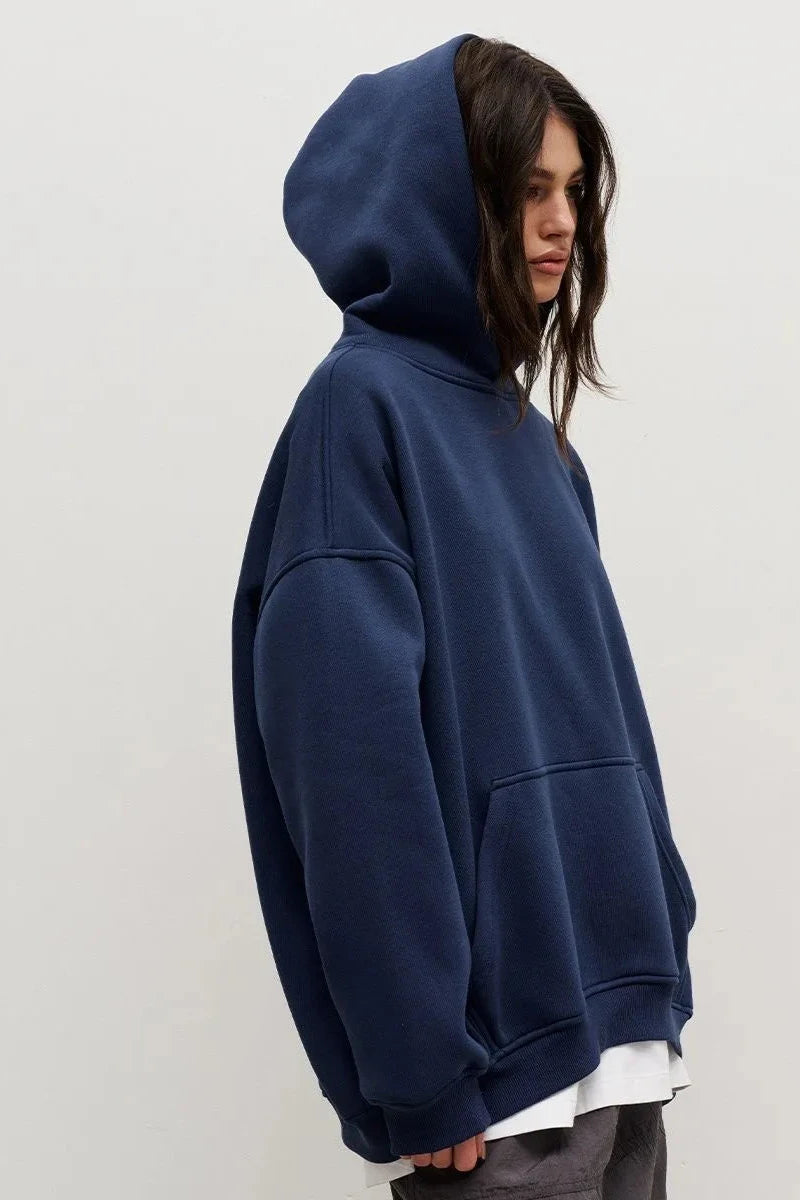 Cozy Oversized Hoodie - Boyfriend Style with Polar Fleece