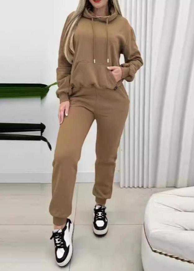 Hooded Sweatshirt and Jogger Set