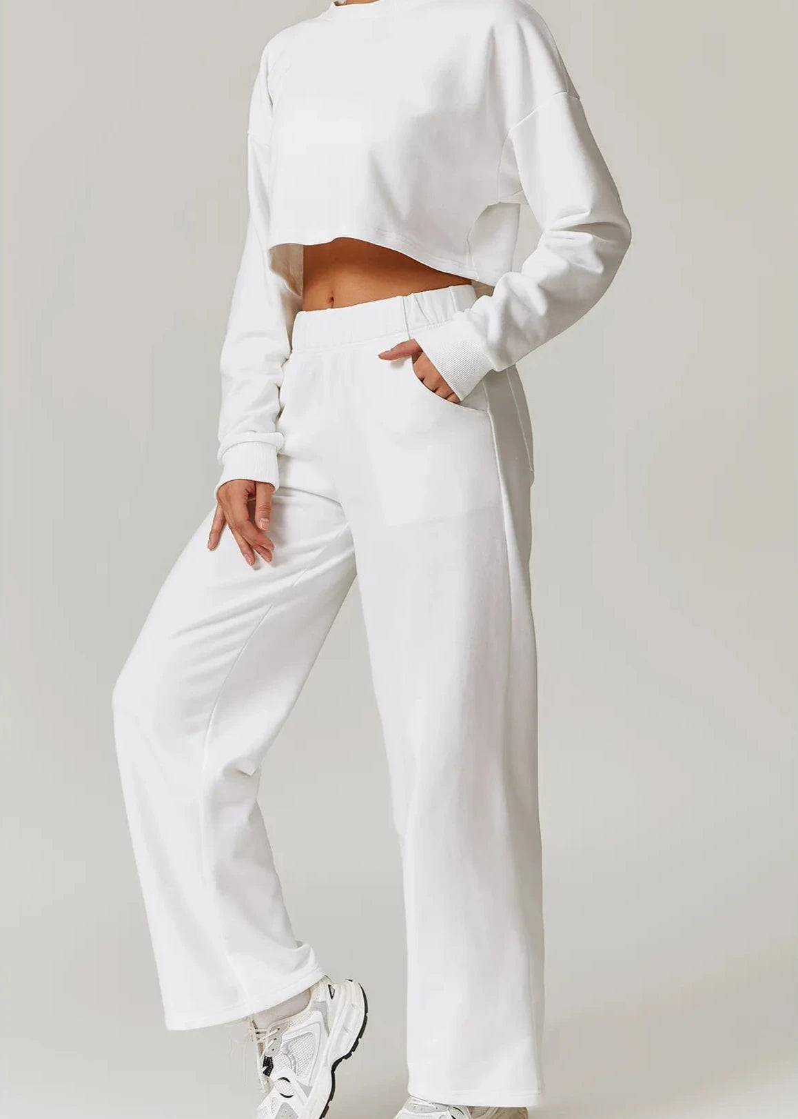 Luxe Comfort High-Waist Wide Leg Lounge Set