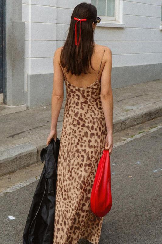 Savannah Wild - Leopard Print Slip Dress