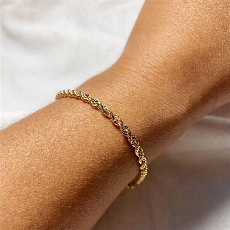 Aurora Gold Rope Bracelet