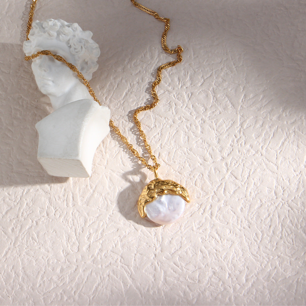 Aurora Pearl Pendant Necklace