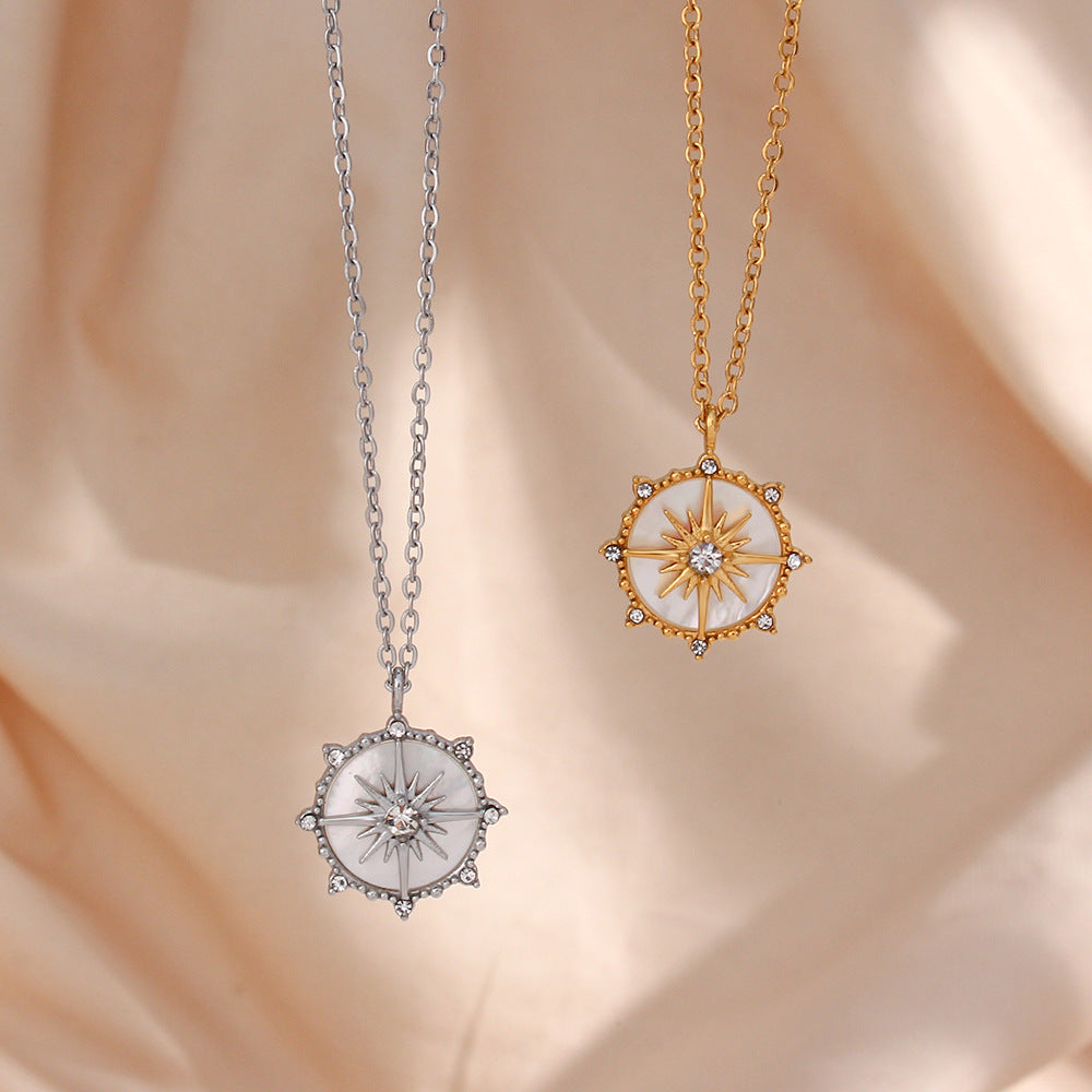 Aurora Starburst Gold Necklace