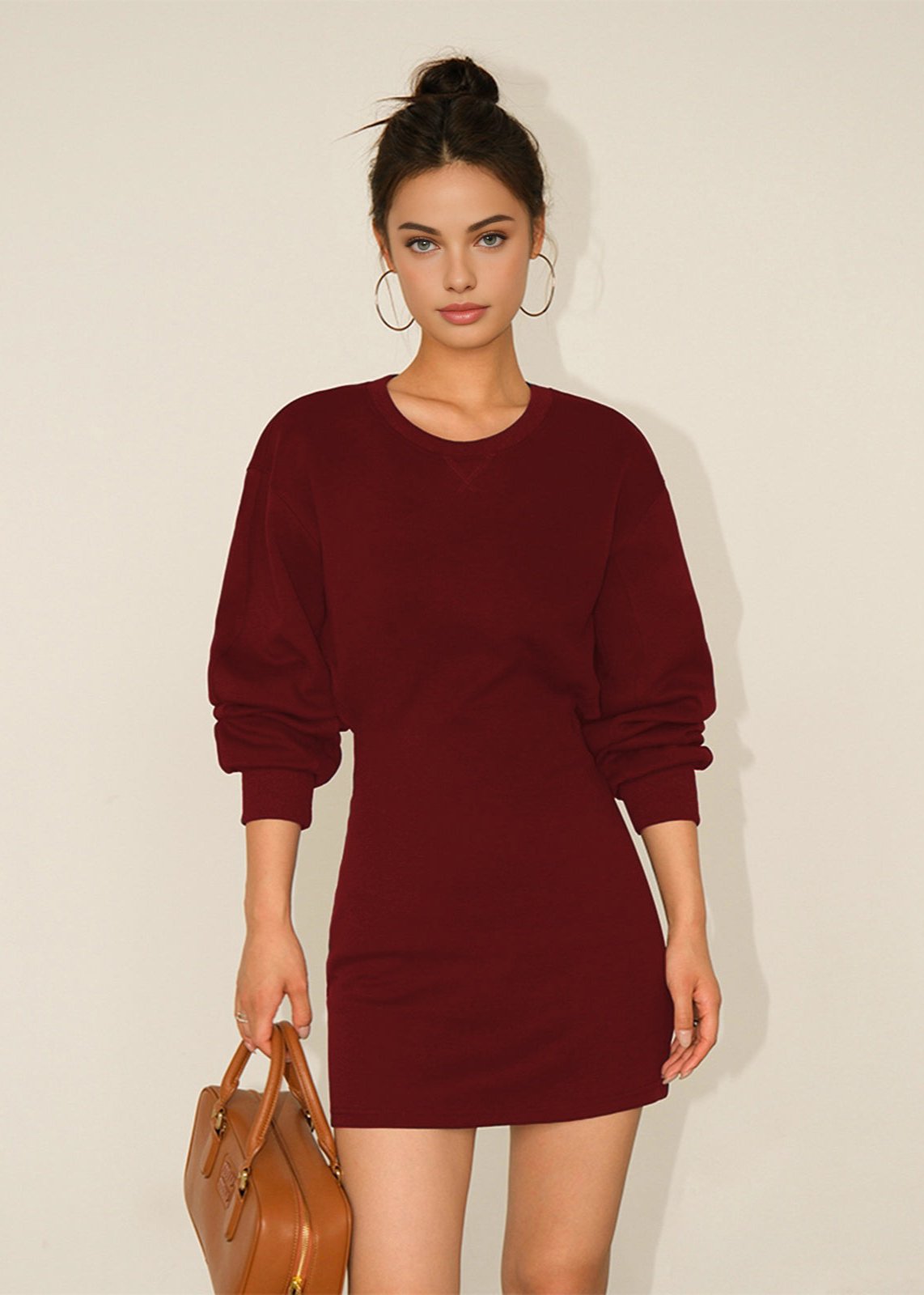 Chic Cutout Backless Long Sleeve Dress