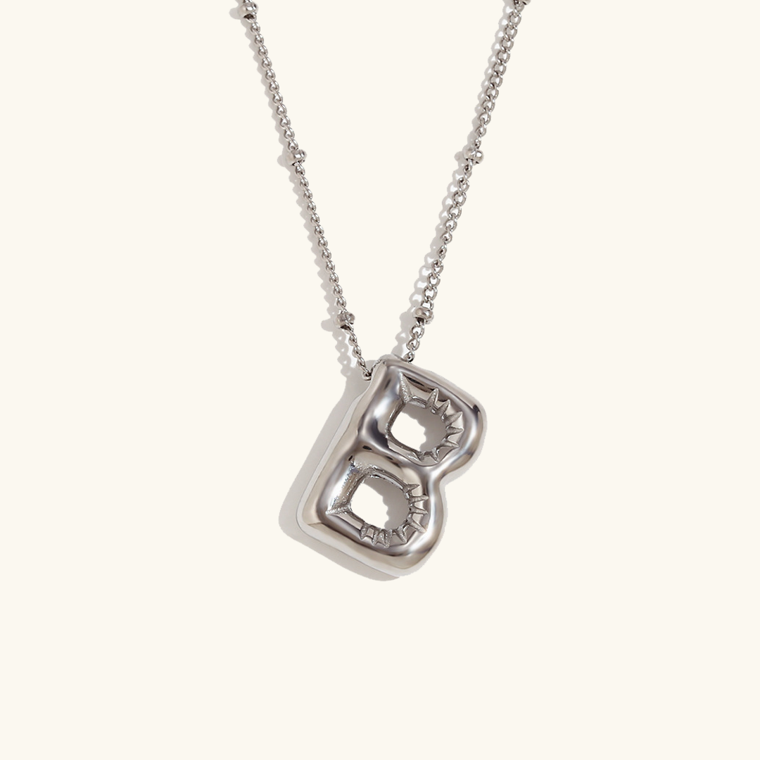 Lettre aérienne - Collier avec initiale en or