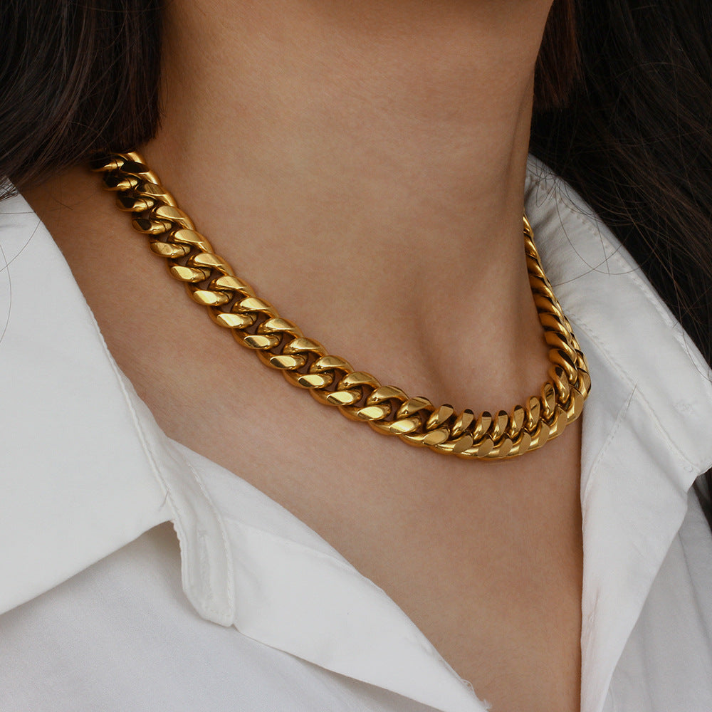 Bold Essence - Dikke gouden ketting