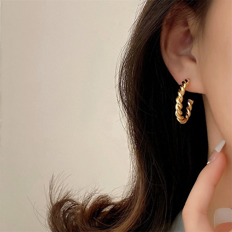 Celeste Twist Hoop Earrings