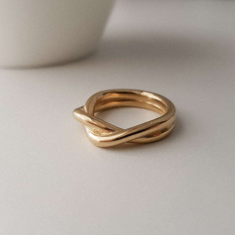 Celeste Gedraaide Gouden Ring