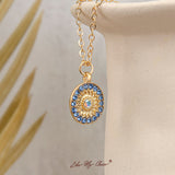 Bohemian Moon & Star Opal Necklace - VibeSoothe