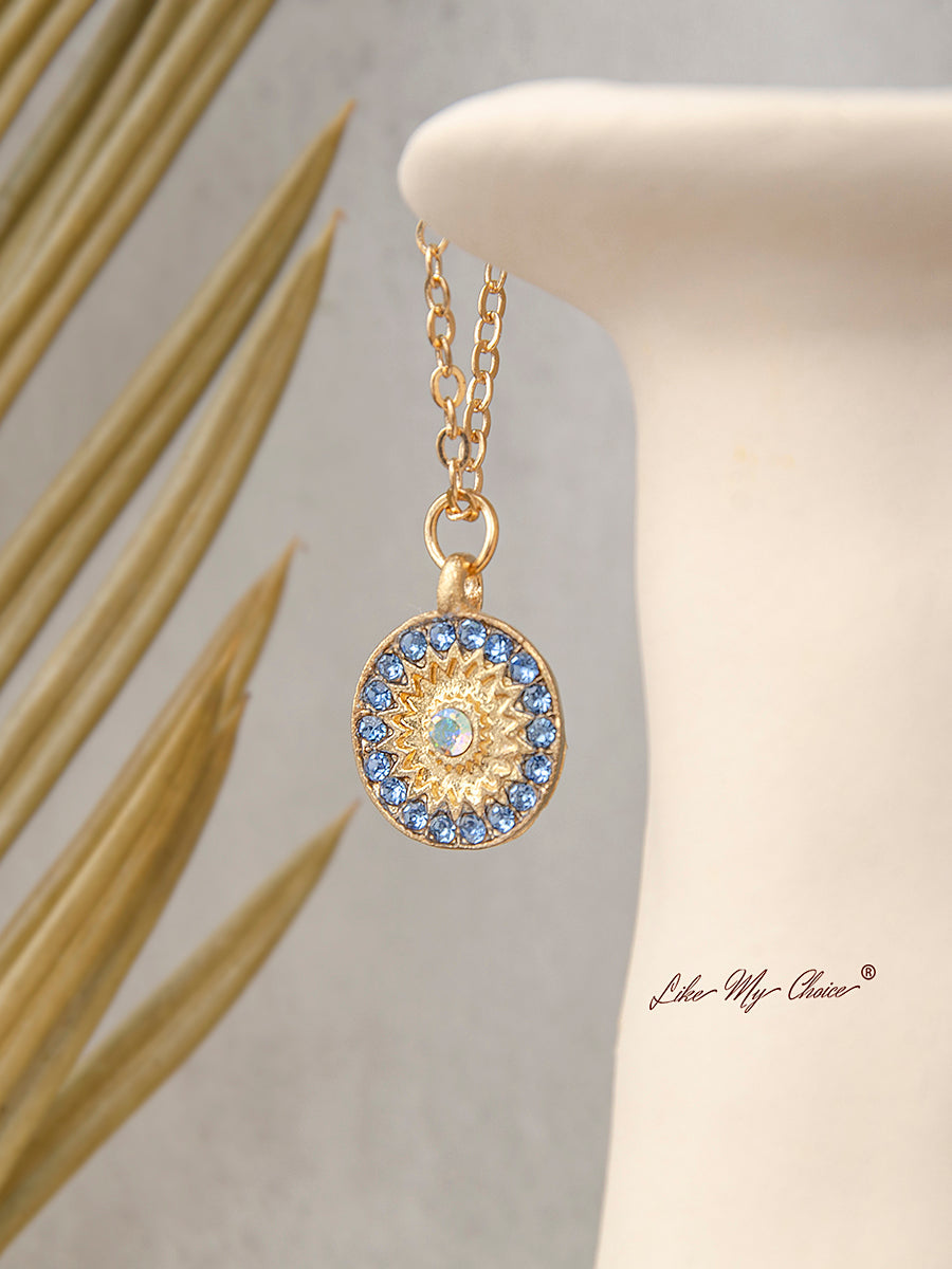 Bohemian Moon & Star Opal Necklace - VibeSoothe