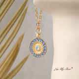 Bohemian Moon & Star Opal Necklace - VibeSoothe