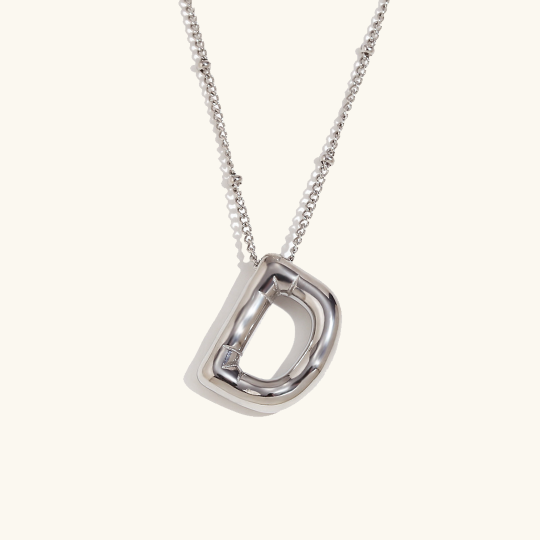 Lettre aérienne - Collier avec initiale en or