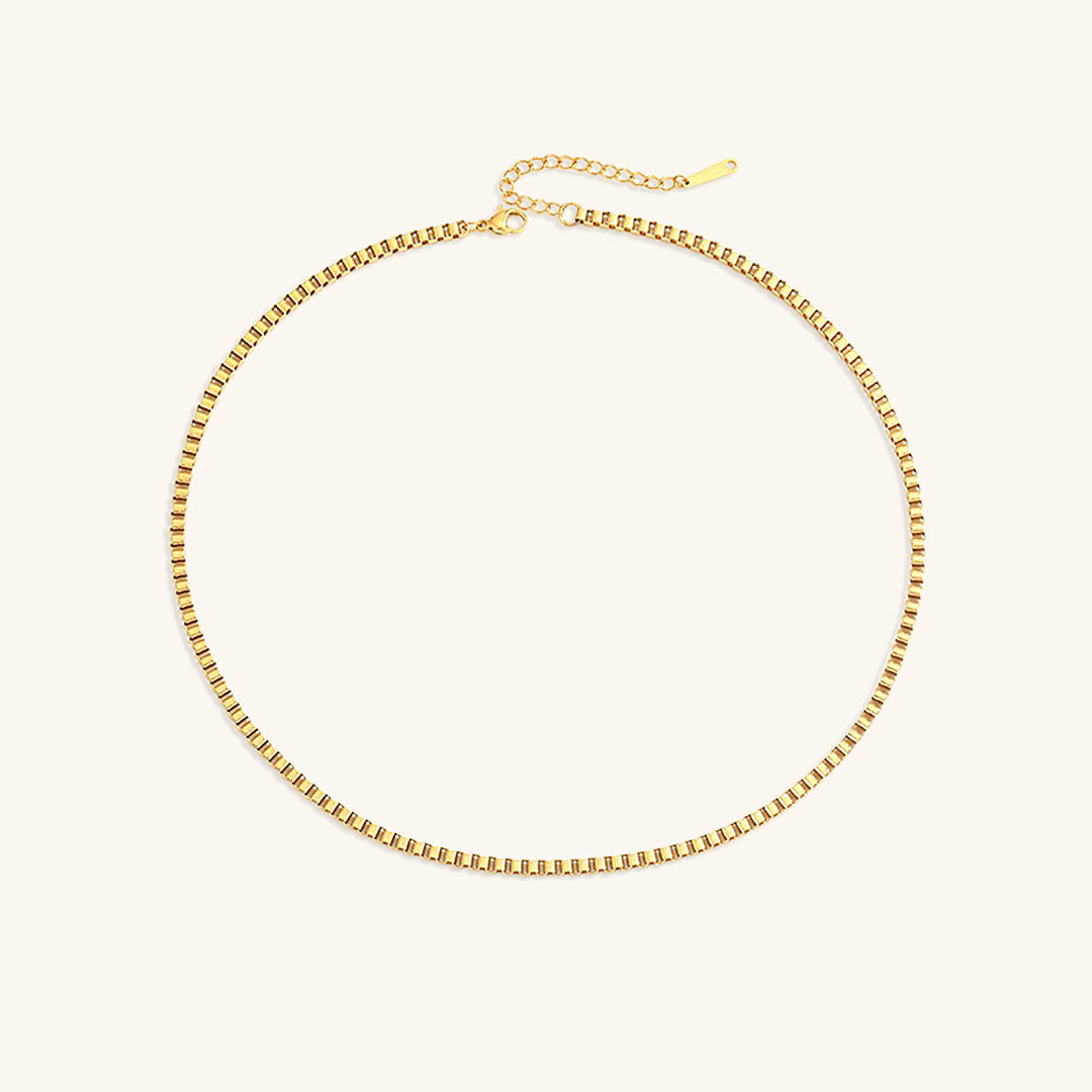 Danica Box Chain - Gold Necklace