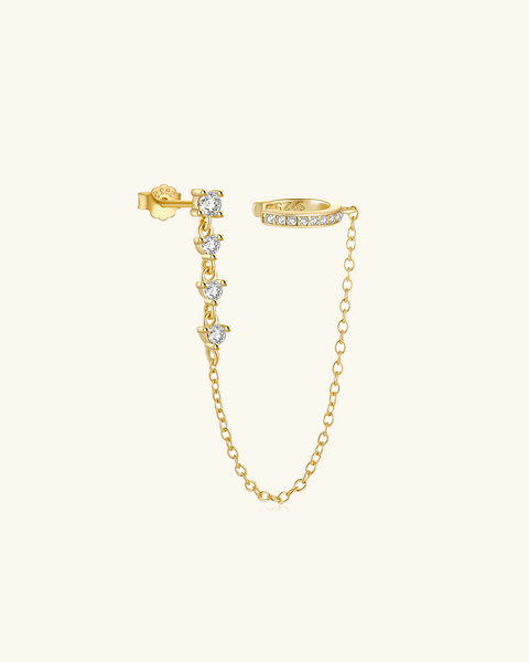 Delicate Gold Chain Cuff Earring