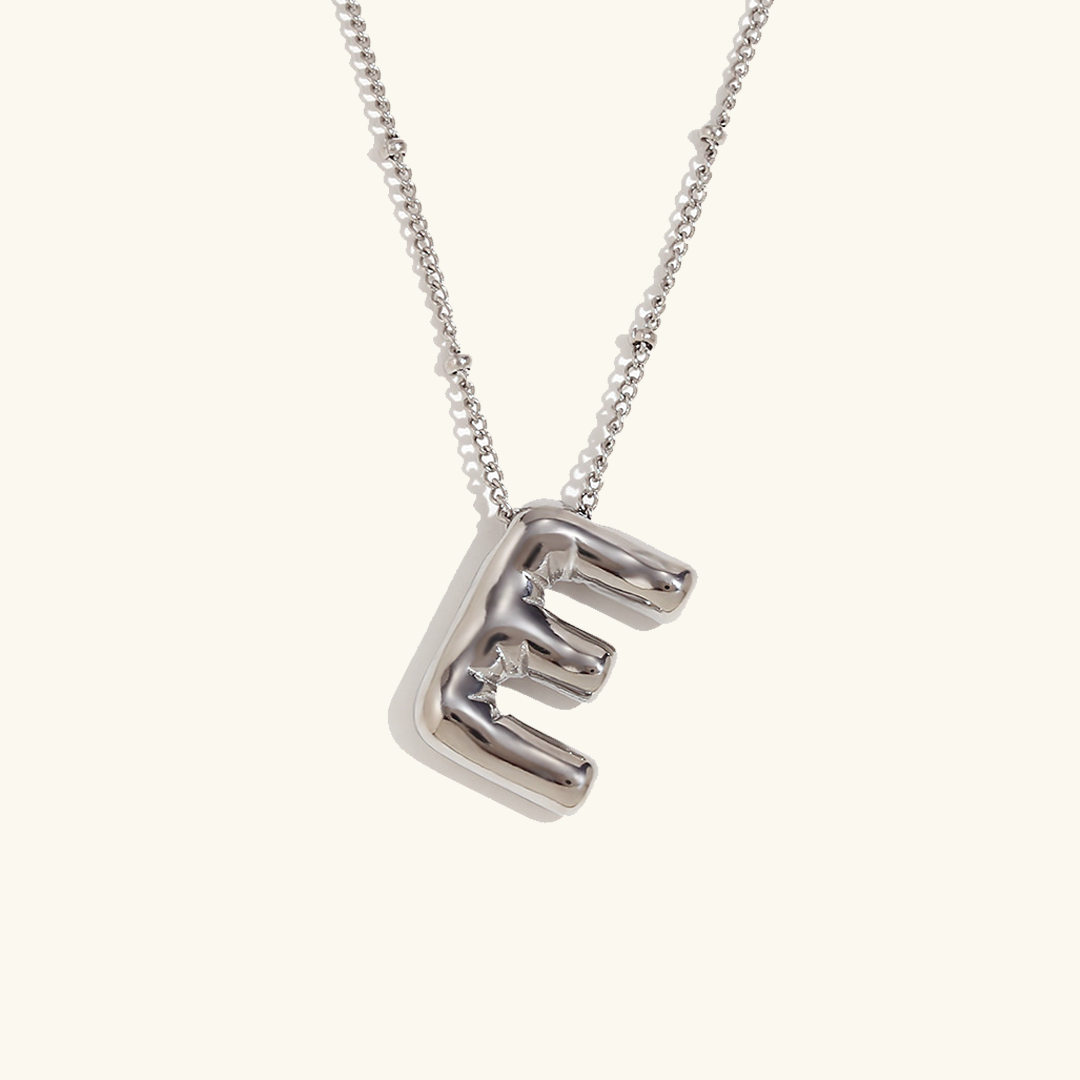 Lettre aérienne - Collier avec initiale en or