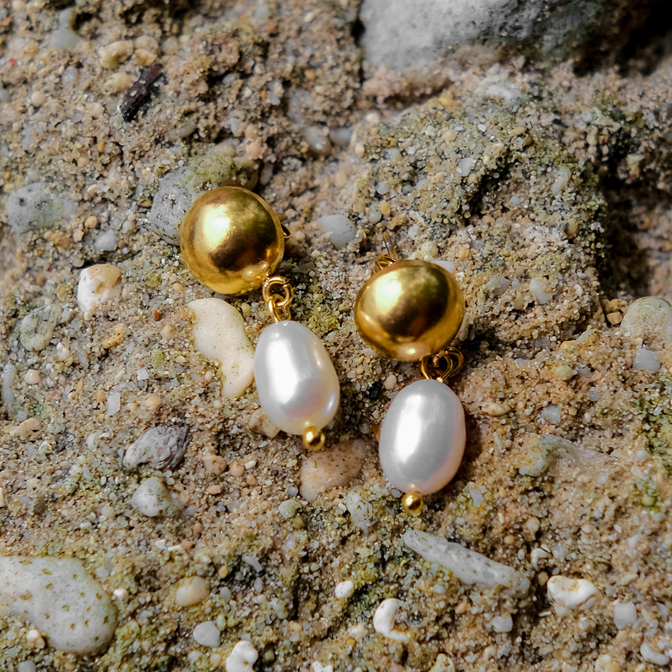 Boucles d'oreilles en perles d'eau douce Cornelia