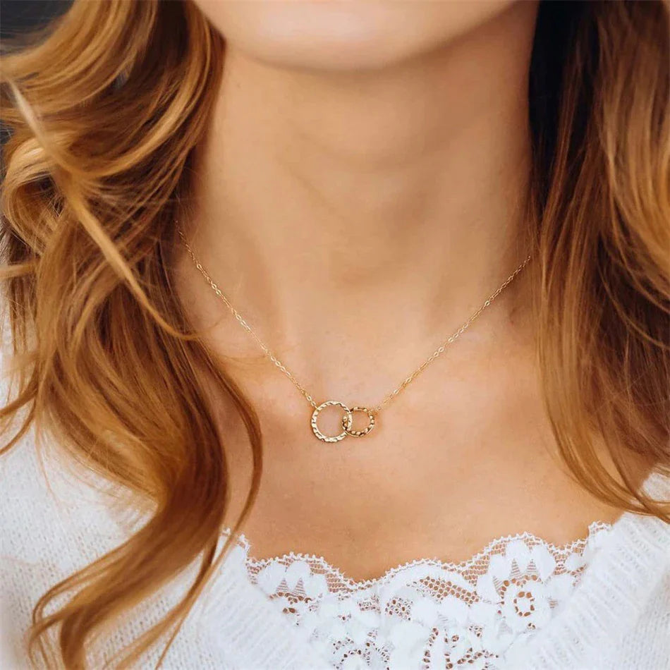 Eternal Circle - Gold Hoop Necklace