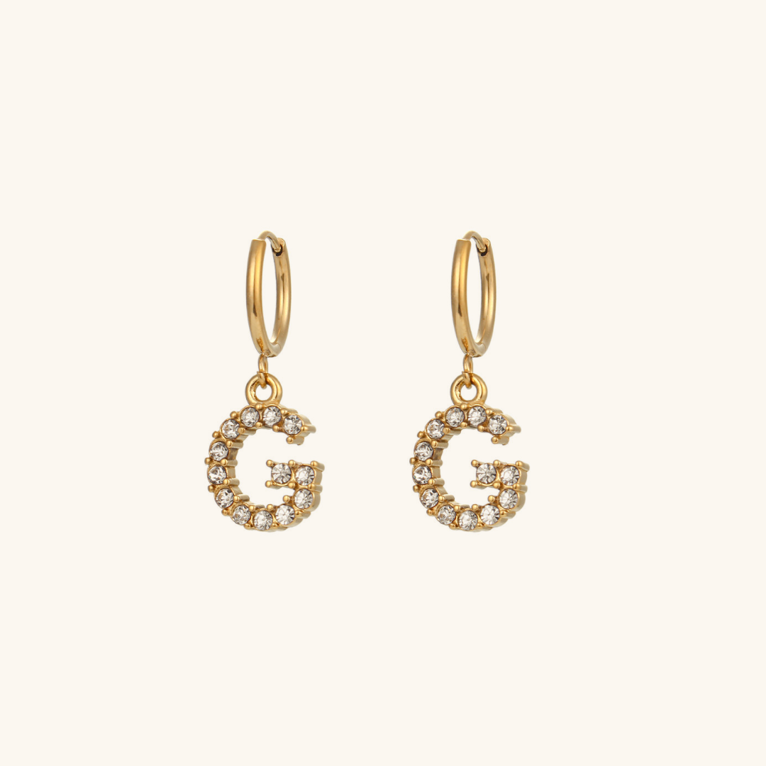 Aimee Initial Earrings