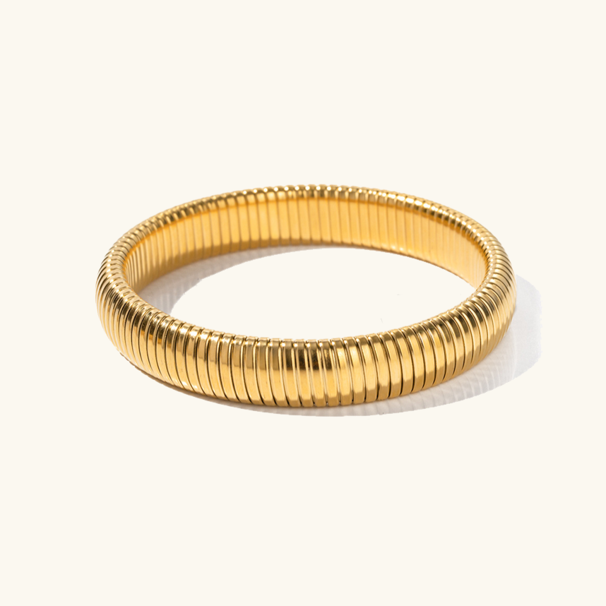 Radiance Coil Gold Bracelet