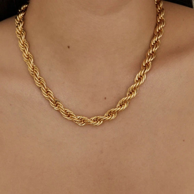 Golden Braided Luxe Necklace