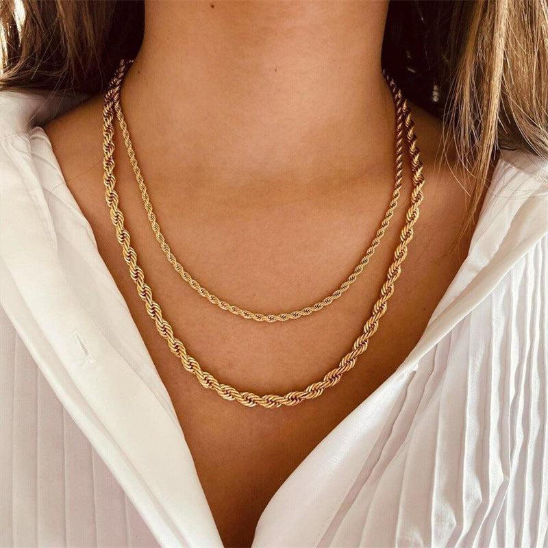 Golden Twist - Rope Chain Necklace