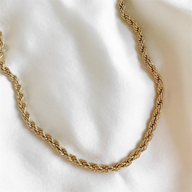 Golden Twist - Rope Chain Necklace